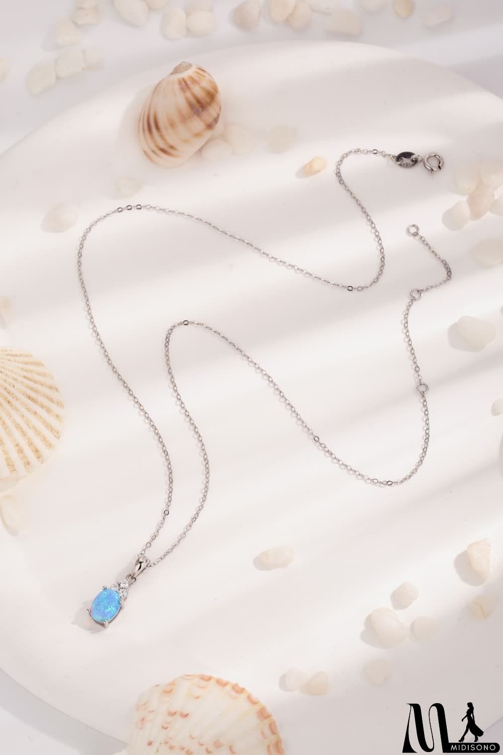 MidiSono - Find Your Center Opal Pendant Necklace