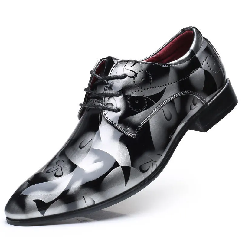 Churchf Churchf 2283 Pointed Leather Shoes Plus Size Men's Shoes Party Crystal Leather Shoes Men 38-48 Spot Quick Hair