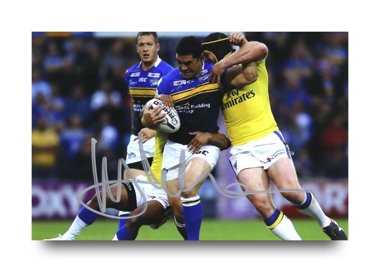 Kylie Leuluai Signed 6x4 Photo Poster painting Leeds Rhinos Rugby League Genuine Autograph + COA