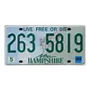 New hampshire - Enseigne M&eacute;tallique de permis de voiture(30*15cm)