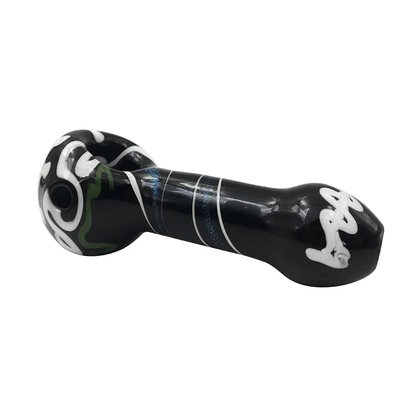 Flat Base Borosilicate Glass Unique Hand Pipe