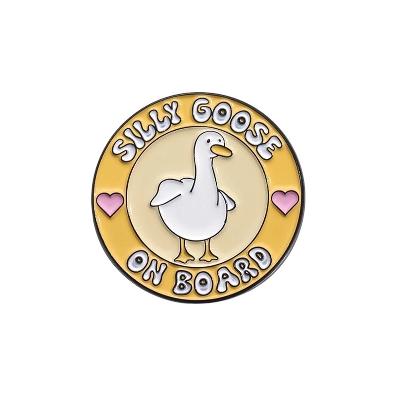 Cute Pin Animal Letter Alloy Stoving Varnish Unisex Brooches