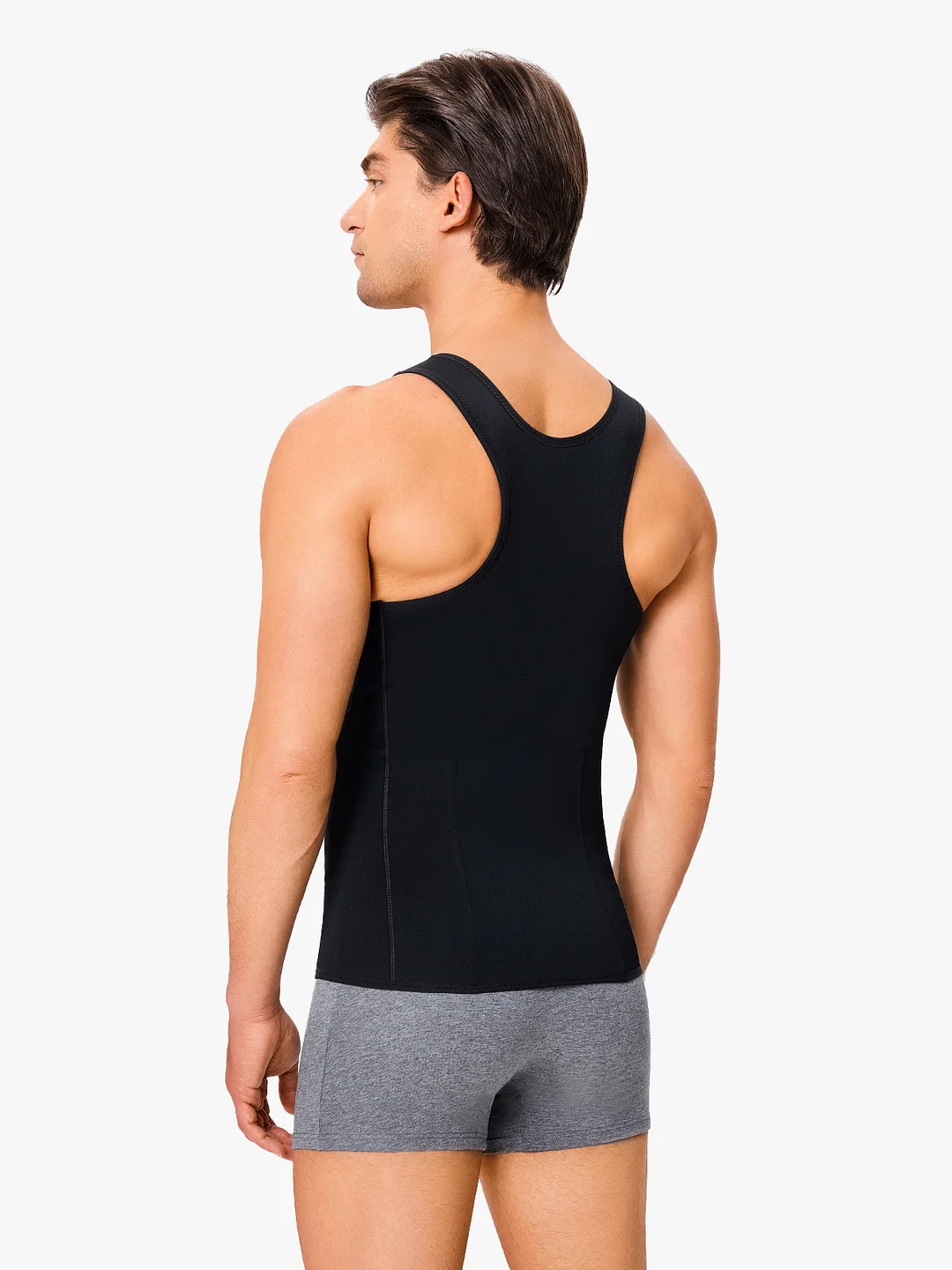 Zipper Belly Compression Workout out Waist Trainer Shapewear Tank Top