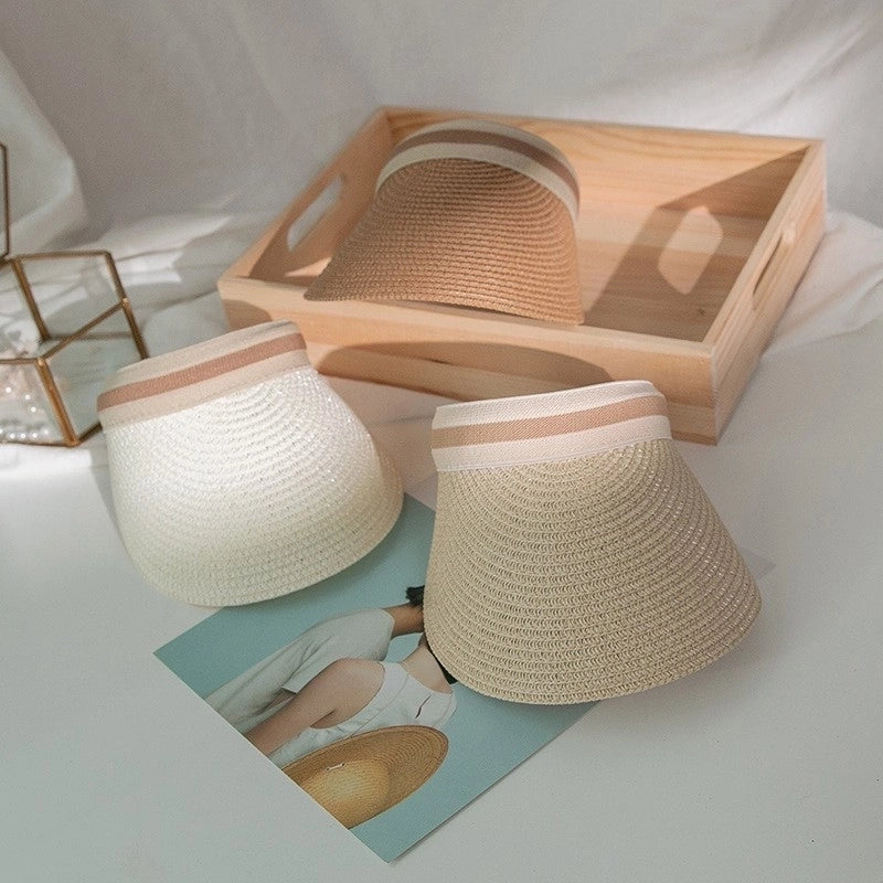 Women’s Minimalist Solid Color Flat Eaves Sun Hat