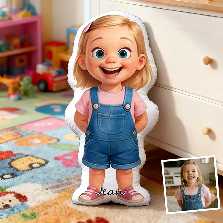 Custom Cartoon Pillow Dolls &ndash; Personalized Doll That Looks Like You | Custom Pillow From Photo | Mini Me Pillow With Face & Name For Couple For Lover For Kids