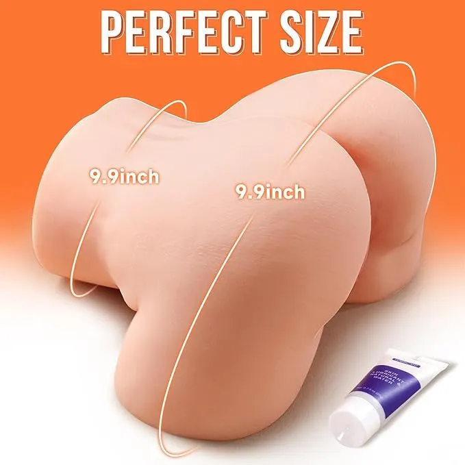 BIG SHOCKED &ndash; masturbator realist de buzunar pentru bărbați (model cu fundul și vaginul și anusul vizibile); material moale, plăcut la atingere, care imită pielea, oferind o experiență 3D realistă.