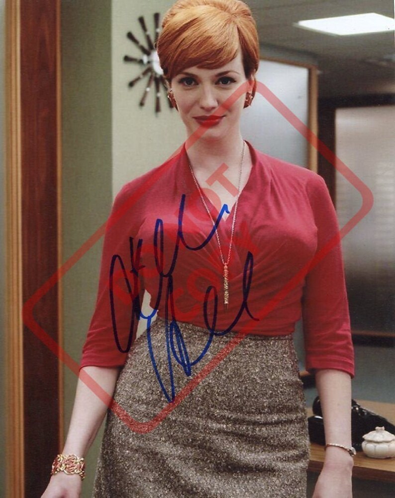 Christina Hendricks Sexy 8.5x11 Autographed Signed Reprint Photo Poster painting