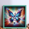Colorful Musical Butterfly-11CT Stamped Cross Stitch 40*40cm
