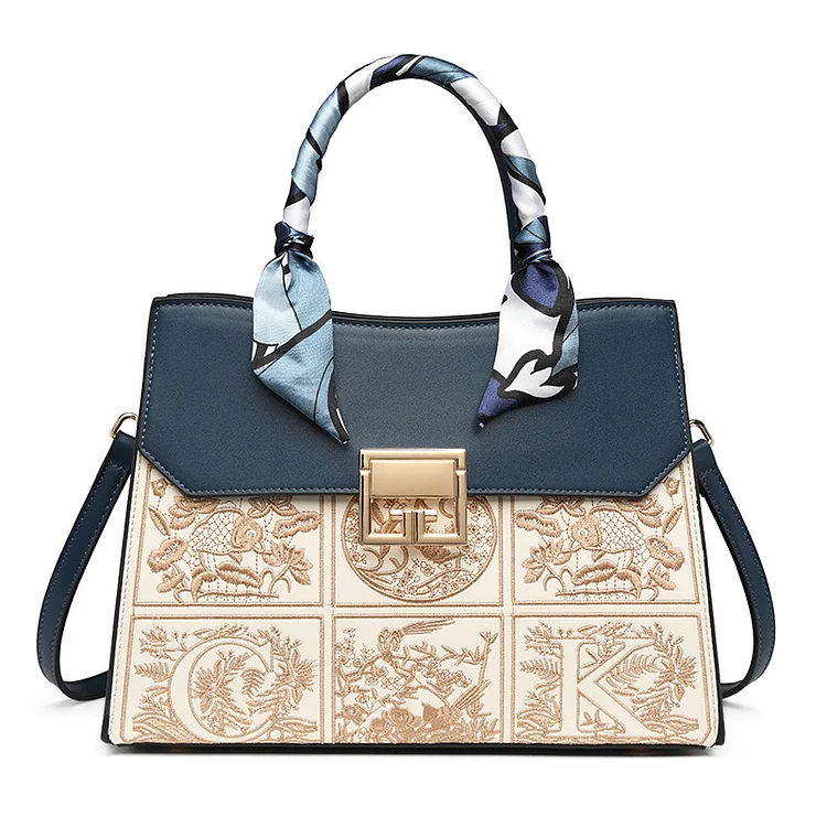 embroidered handbag