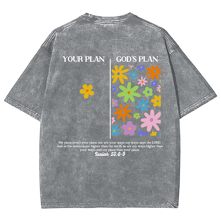 God's Plan Unisex Washed T-Shirt SOPULA