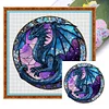 (Counted/Stamped) Pterosaur - 18CT Cross Stitch 20*20cm/7.87*7.87in