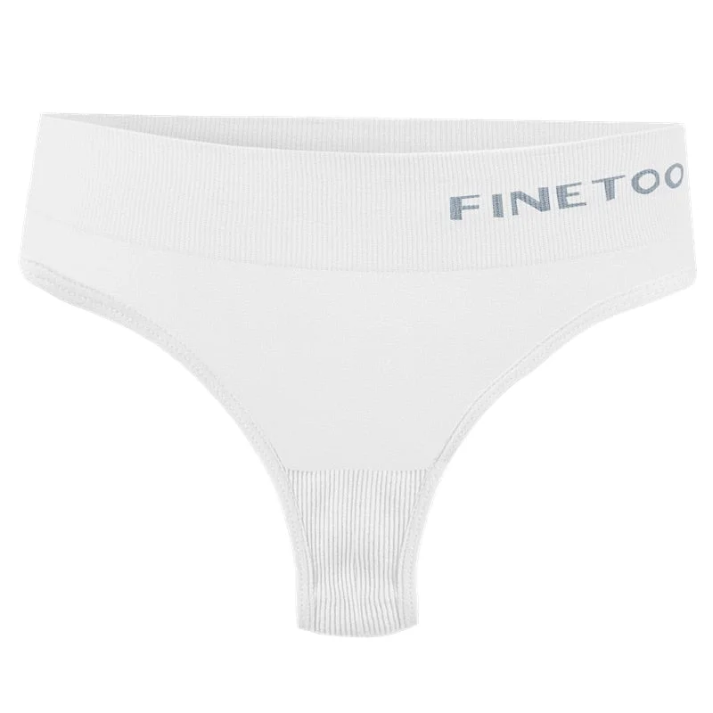 FINETOO Seamless Thongs Panties Women M-2XL Plus Size G-string Underwear Sexy Underpants Ladies Soft Panties Lingerie 8 Colors