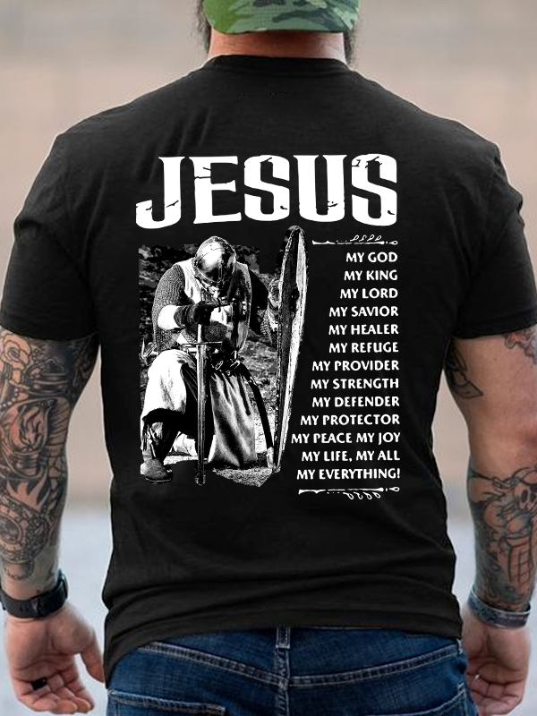 Jesus My Everything Cotton Crew Neck T-shirt
