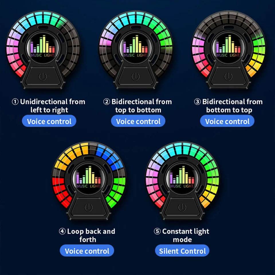 Car Air outlet Freshener Aromatherapy rgb Sound pickup lamp LED Breathing lamp Gu Long ocean Floral fragrance Solid Aromatherapy