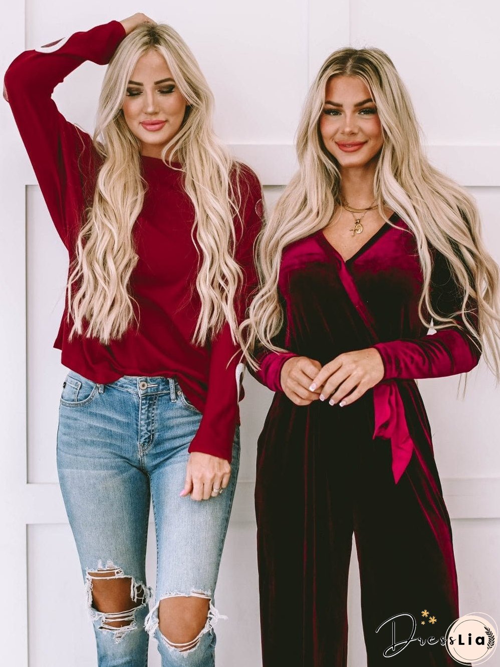 Deep Red Velvet Jumpsuit: Bold Statement