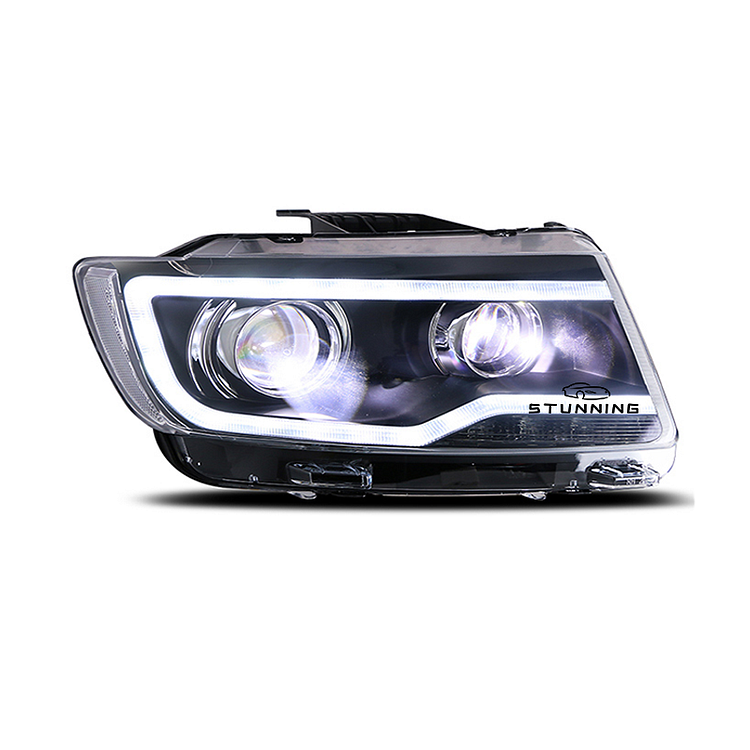 Grand Cherokee Style LED DRL Turn Signal Xenon Headlamp headlight Assembly For Jeep Compass MK4 2011-2016 head light head light ITN Auto
