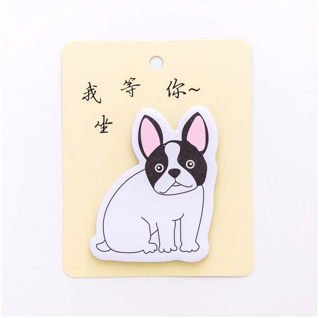 1 Pieces Cute Kawaii Animals Dog Sticky Notes Notepad Memo Pad Office School Supply Stationery Notebook Sticker Decoration