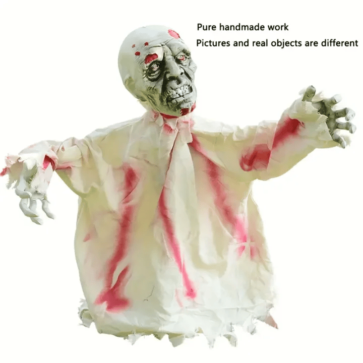 🎃Activated Swing Ghost Prop - Spooky Sound Effects, Adjustable Sizes for Halloween - Create an Authentic Horror😈Free shpping