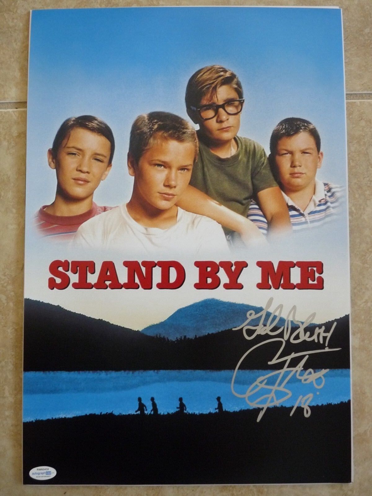 Corey Feldman Stand By Me Signed Autographed 12x18 Photo Poster painting Beckett Certified #3