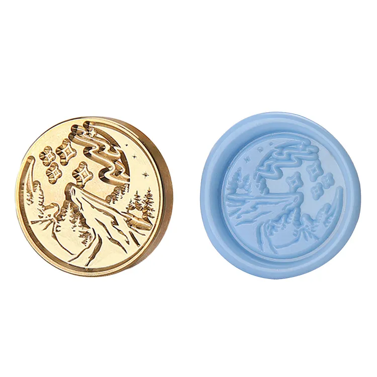 Diy Fire Lacquer Round Sealing Wax Stamp Head gbfke
