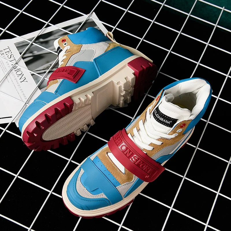 Trend Designer High Top Sport Shoes Men Sneakers Breathable Running Shoes for Men Trainers Fitness Walking Shoes Zapatillas