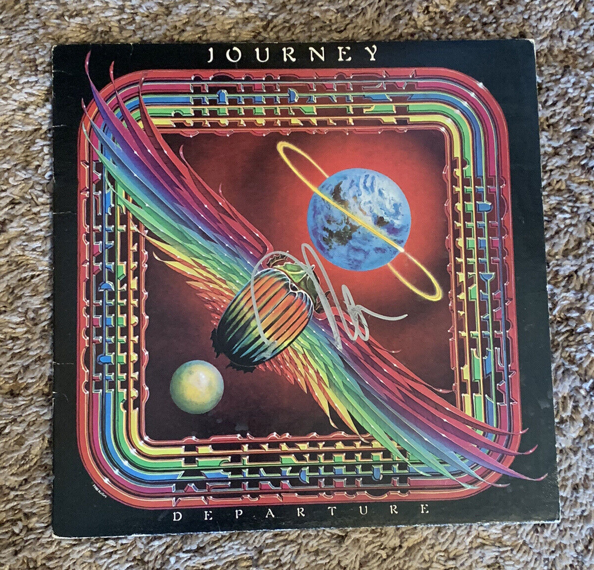 NEAL SCHON HAND SIGNED VINYL ALBUM LP AUTOGRAPHED JOURNEY ORIGINAL GUITARIST COA