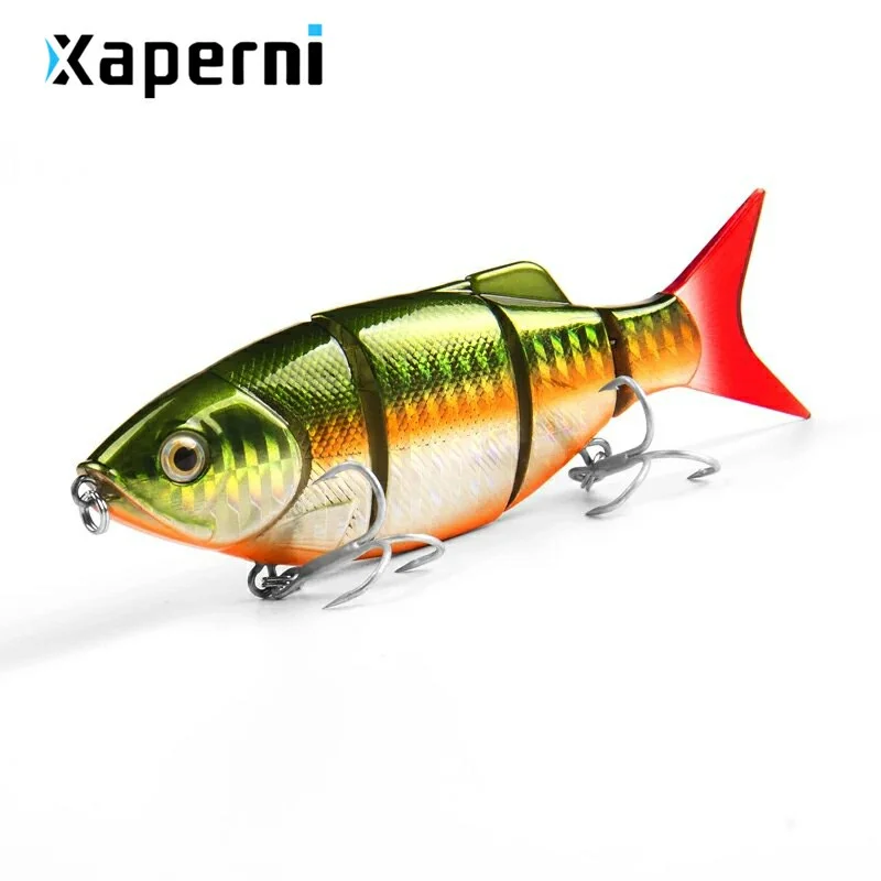 5pcs/lot Xaperni Hot fishing lures minnow,hard baits quality professional baits 11cm/27g,swimbait jointed bait,free shipping