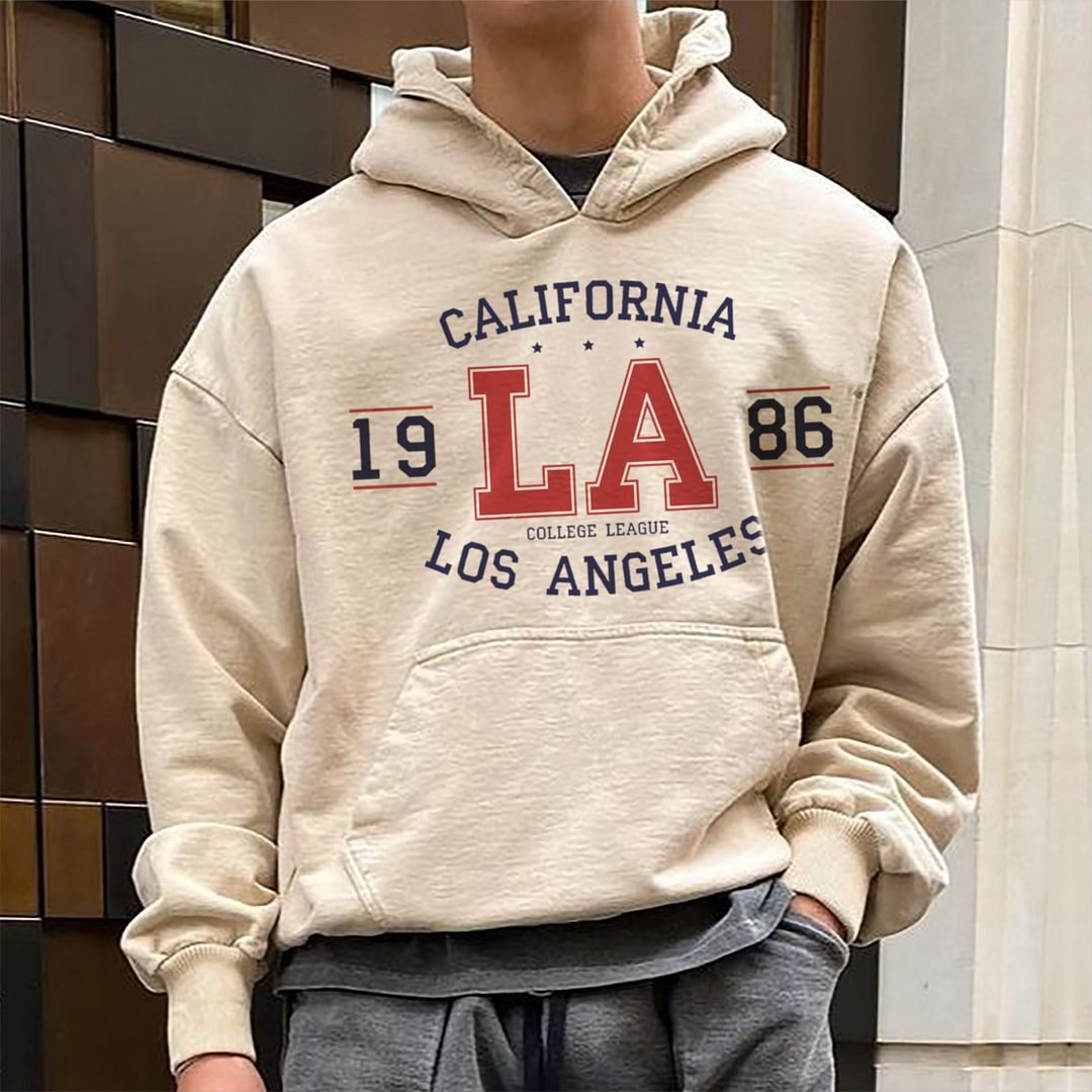English Long-sleeved Sweater With Hoodie