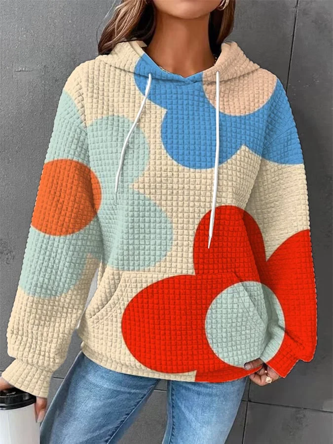 Casual Floral Print Casual Sweatshirt