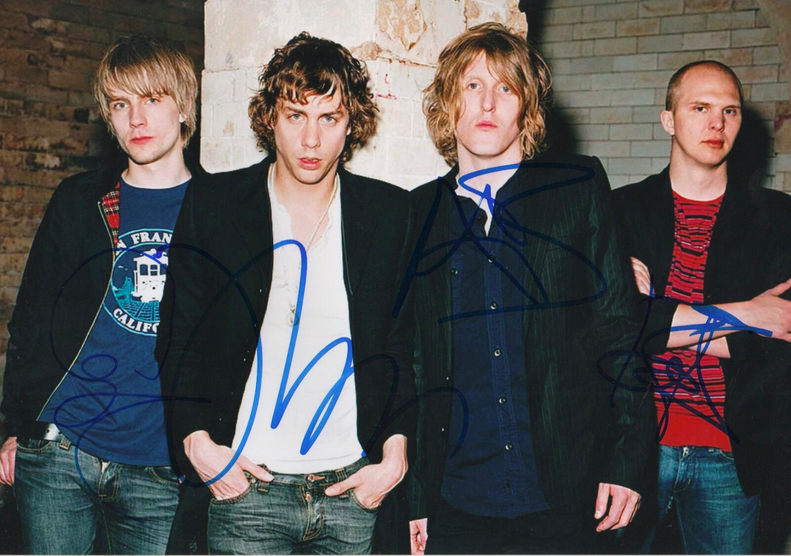 Razorlight full signed 8x12 inch Photo Poster painting autographs