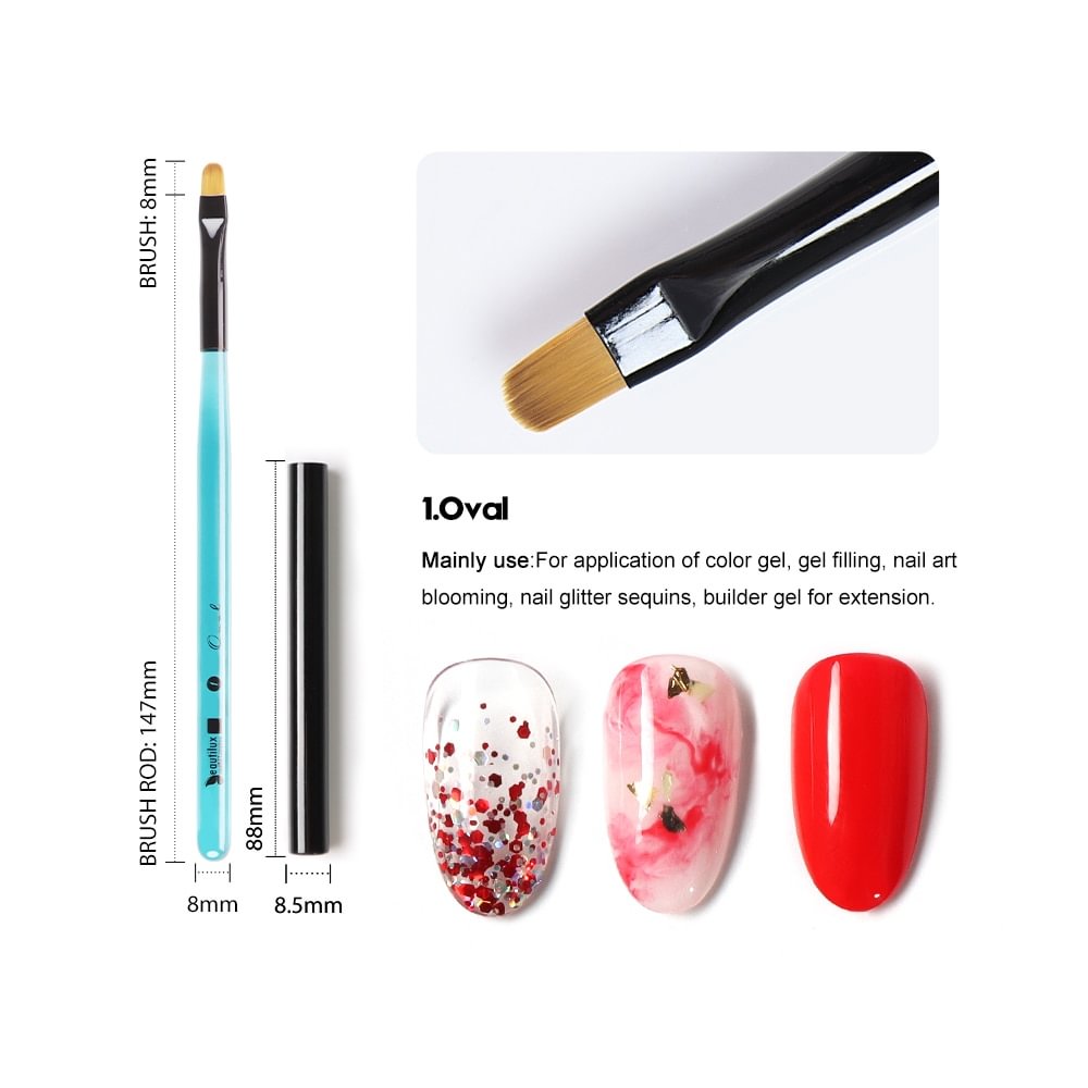 Blue Crystal Nail Brush |12 Styles