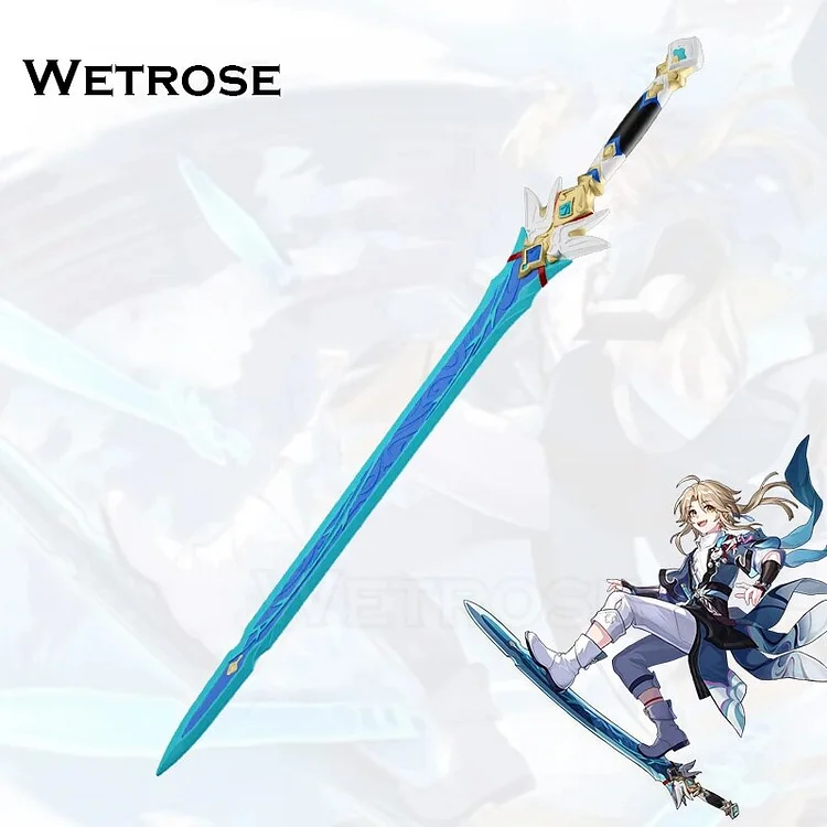 【Wetrose】In Stock Yanqing Sword Blade Cosplay Props Honkai Star Rail Yan Qing Staff Model Weapon Halloween Cos