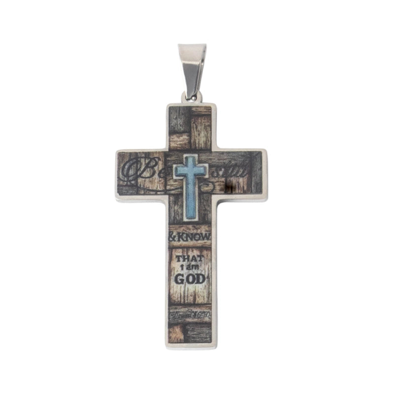 Hip-Hop Vintage Style Punk Cross Titanium Steel Unisex Pendant Necklace Men Pendant Necklaces
