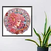 Clock Pink Hair Girl - Crystal Rhinestone Diamond Painting