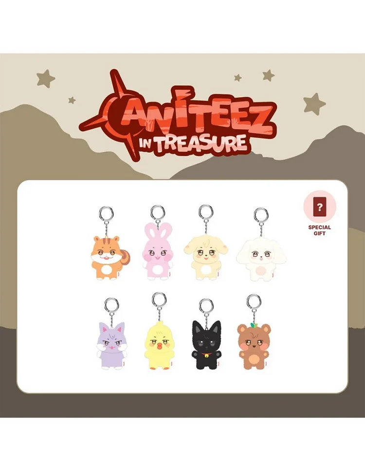 ATEEZ ANITEEZ IN TREASURE MINI PLUSH Kerying-Pre Order officialateezshop