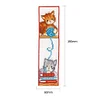 Cat DIY Bookmark Embroidery Ecological Cotton 14CT Counted Cross Stitch Set