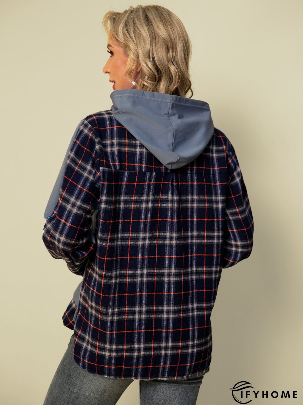 Hoodie Paneled Long Sleeve Sweatshirt | IFYHOME