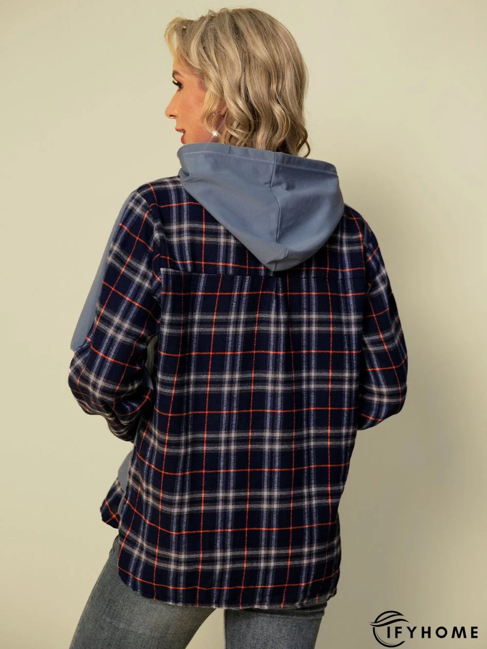 Hoodie Paneled Long Sleeve Sweatshirt | IFYHOME