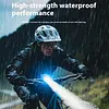 2Pcs Headlight & Taillight Bike Front Lamp Waterproof 4 Modes Bicycle Flashlight
