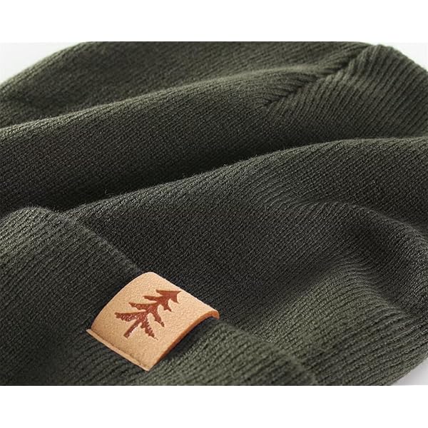 Home Prefer Kids Knit Beanie Watch Hat Acrylic Winter Beanies for Boys Girls Double Layered Knitted Warm Cap for Children