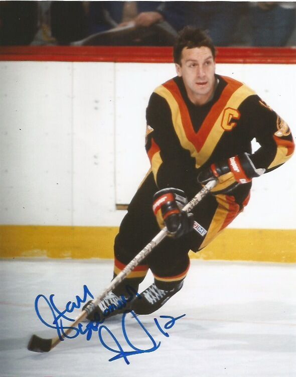 Vancouver Canucks Stan Smyl Autographed Signed 8x10 Photo Poster painting COA B