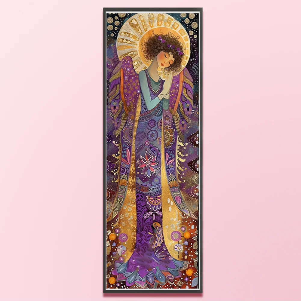 11CT Full Stamped Cross Stitch - Girl(Canvas|30*90CM)