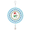 DIY Diamond Painting Double-sided Rotatable Snowman Hanging Wind Chime Suncatcher Hanging Kit
