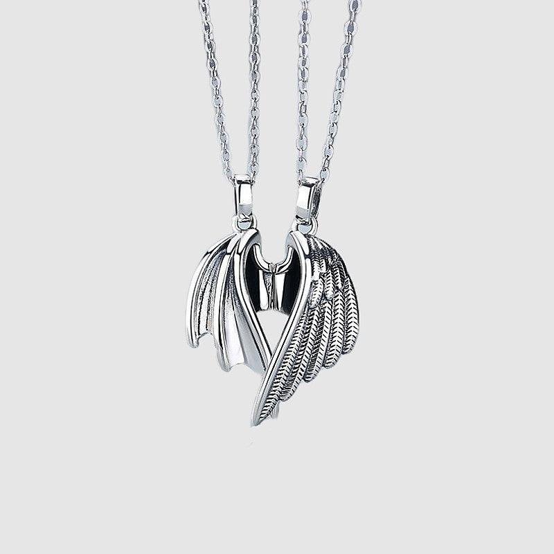Devil and Angel Couple Necklace