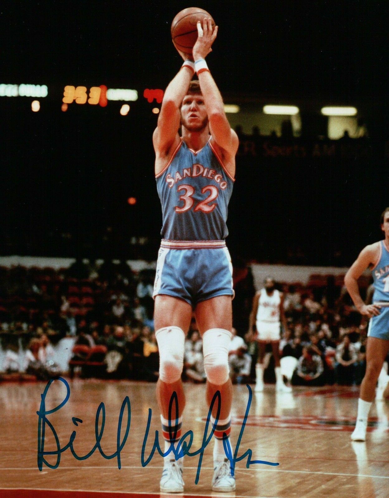 Bill Walton Signed 8X10 Autograph Photo Poster painting San Diego Clippers  Throw Auto COA