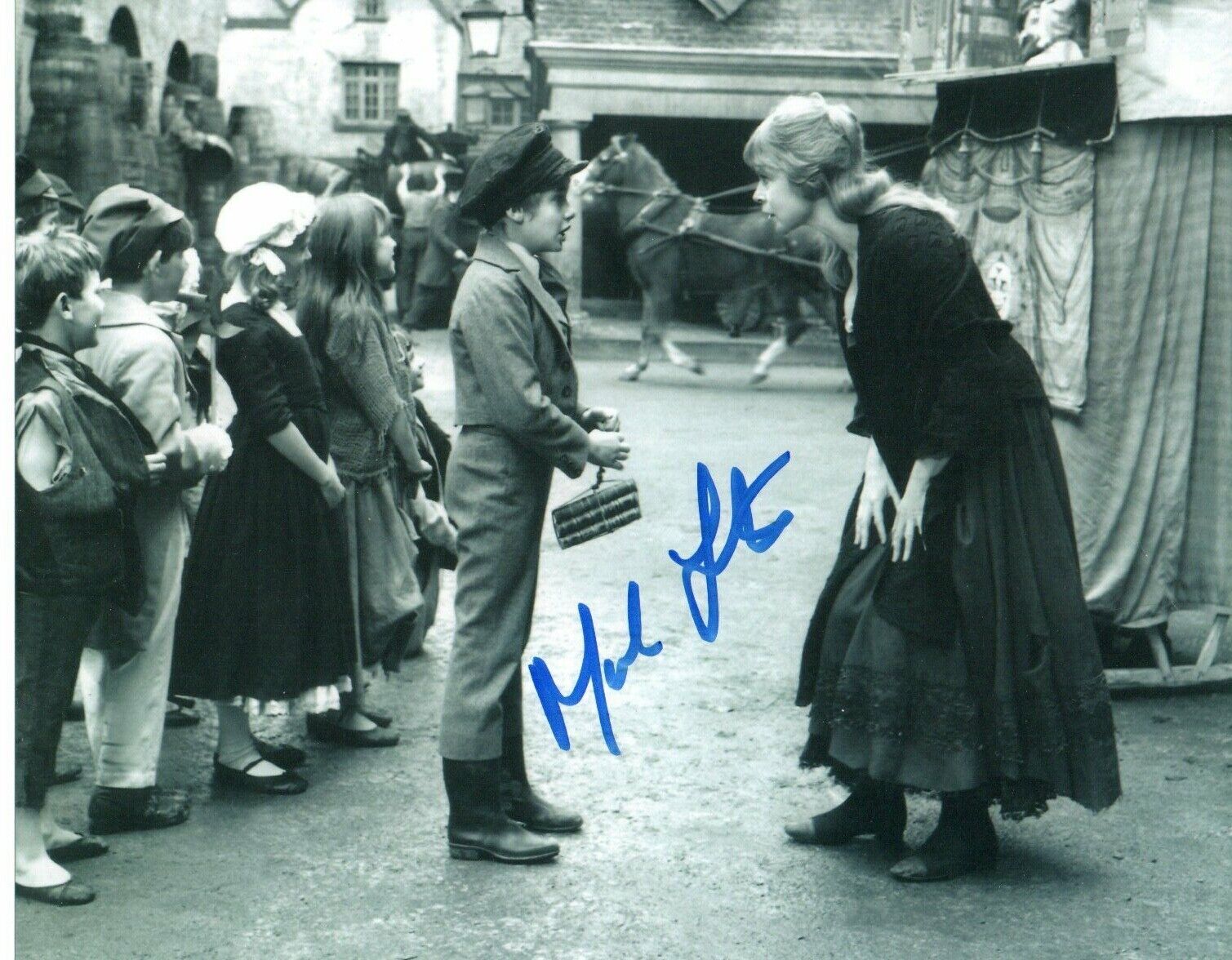 Mark Lester Oliver Signed 10 by 8 inches Genuine Signature Photo Poster painting