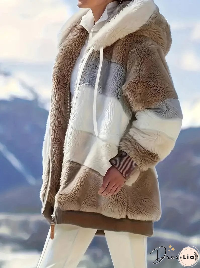 Cozy Tie-Dye Fleece Jacket for Women