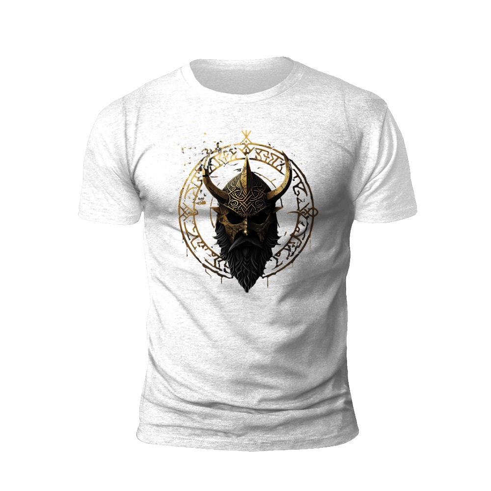 Viking Mask with Runes T-Shirt