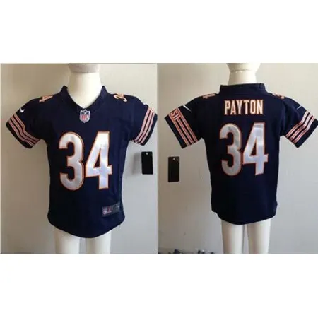Toddler  Bears #34 Walter Payton Navy Blue Team Color Stitched NFL Elite Jersey