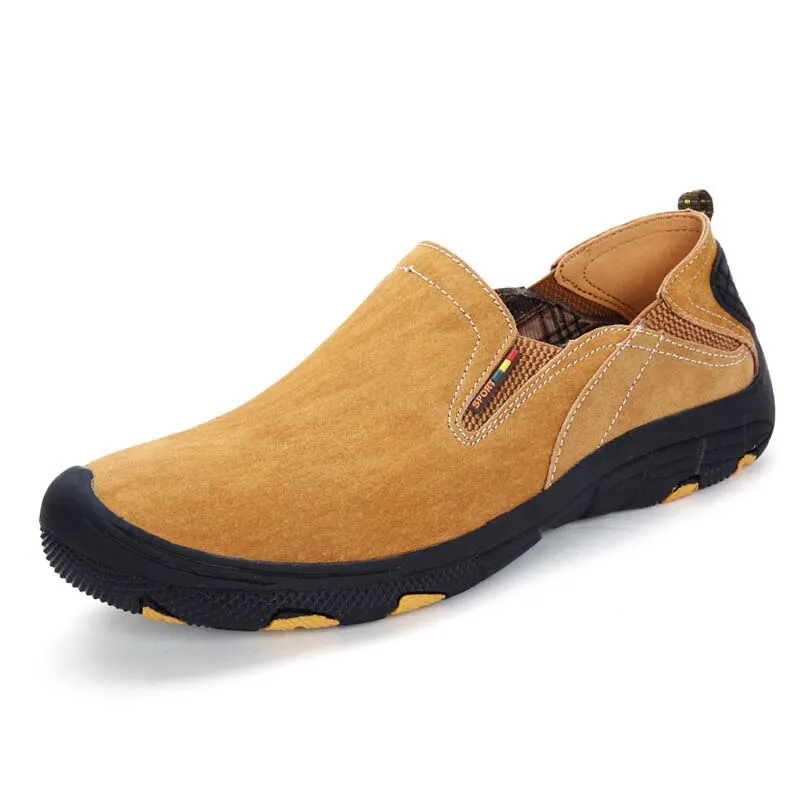 New Moccasins Male Loafers Men Casual Shoes Slip On Flats Genuine Leather Comfty Driving Walking Soft Footwear Spring Boat Plus